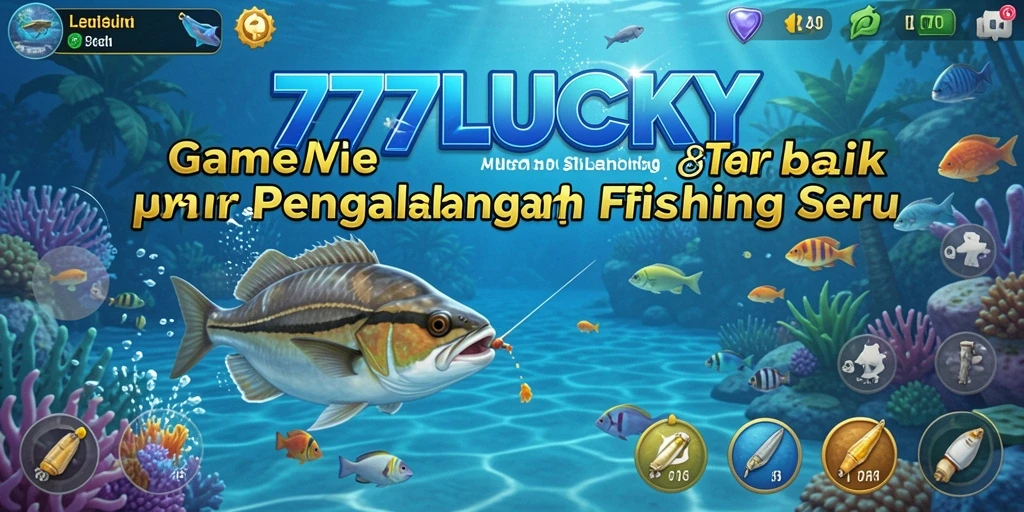 Screenshot gameplay 777LUCKY dengan aksi memancing yang seru.