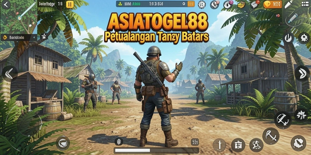Screenshot gameplay ASIATOGEL88 menampilkan dunia terbuka yang luas dan indah.