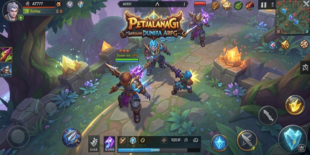 Tampilan gameplay ARPG yang menegangkan dan penuh aksi.