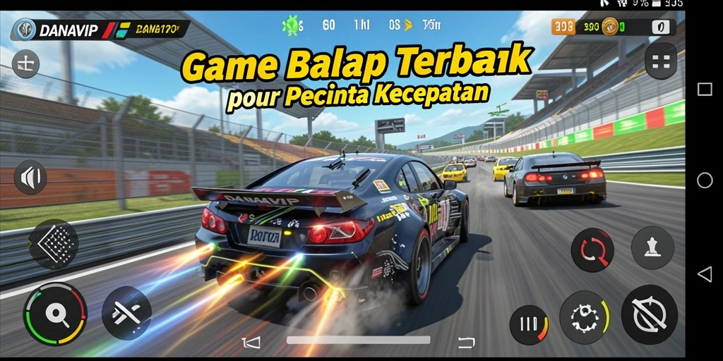 Tampilan gameplay DANAVIP yang memukau dan mendebarkan.