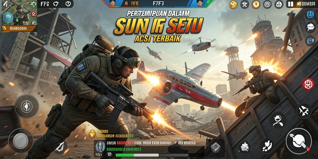 Gameplay seru dengan pertarungan penuh aksi di F7F7.