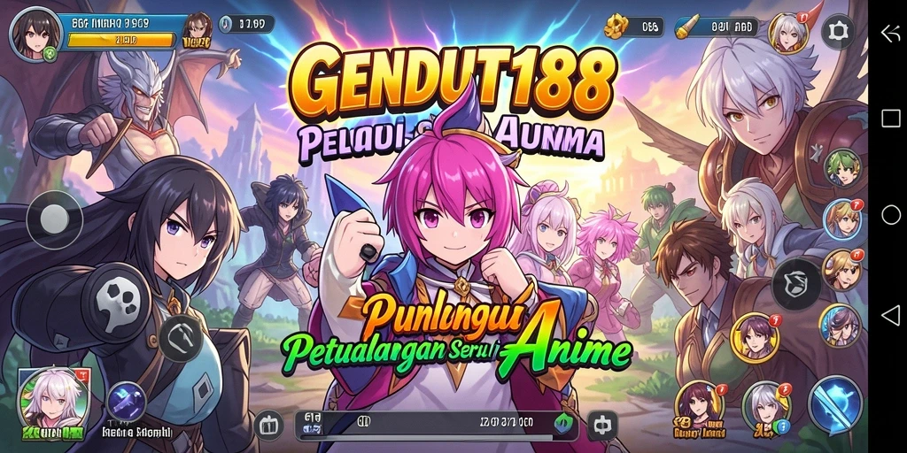 Gameplay seru di dunia anime yang mengesankan.