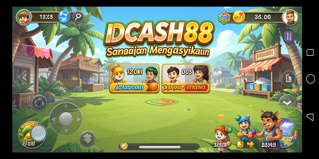 Tampilan menarik dari gameplay IDCASH88 dengan kesan santai.