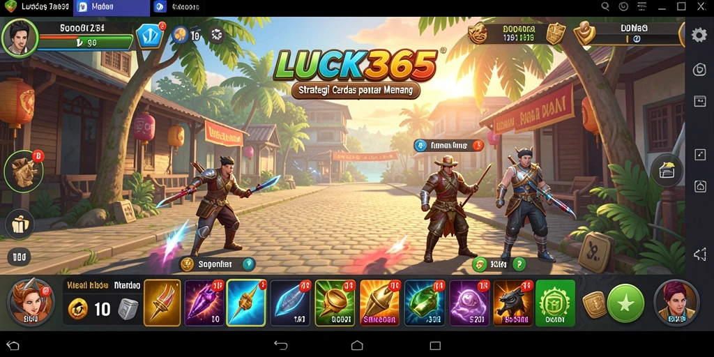 Tampilan gameplay seru dan strategi yang mendebarkan.