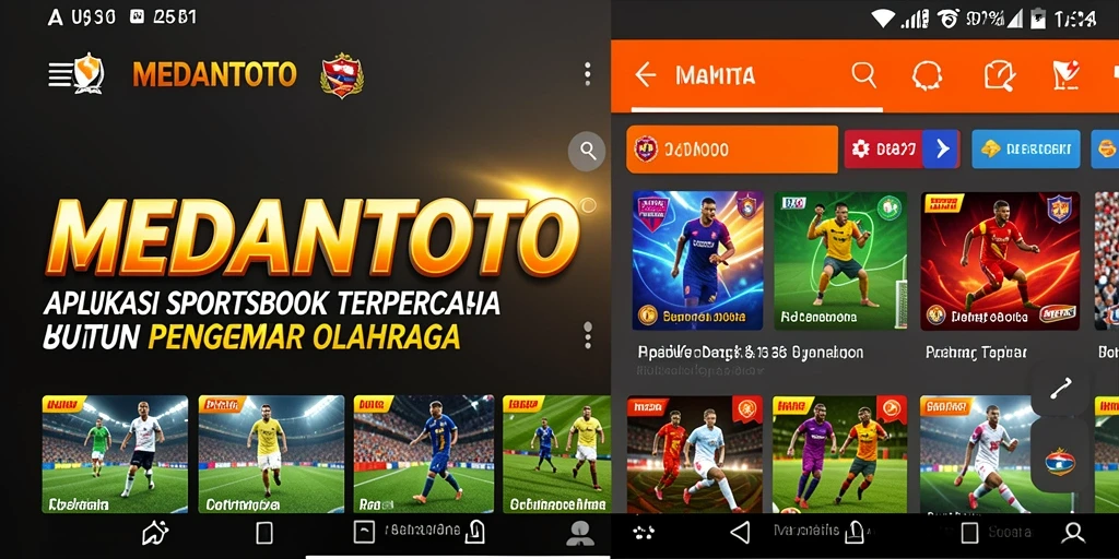 Tampilan screenshot gameplay <strong>MEDANTOTO</strong> yang menampilkan fitur Sportsbook yang menarik.