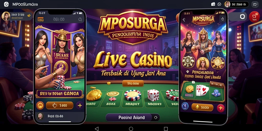 Tampilan gameplay Live Casino MPOSURGA yang menarik dan interaktif.