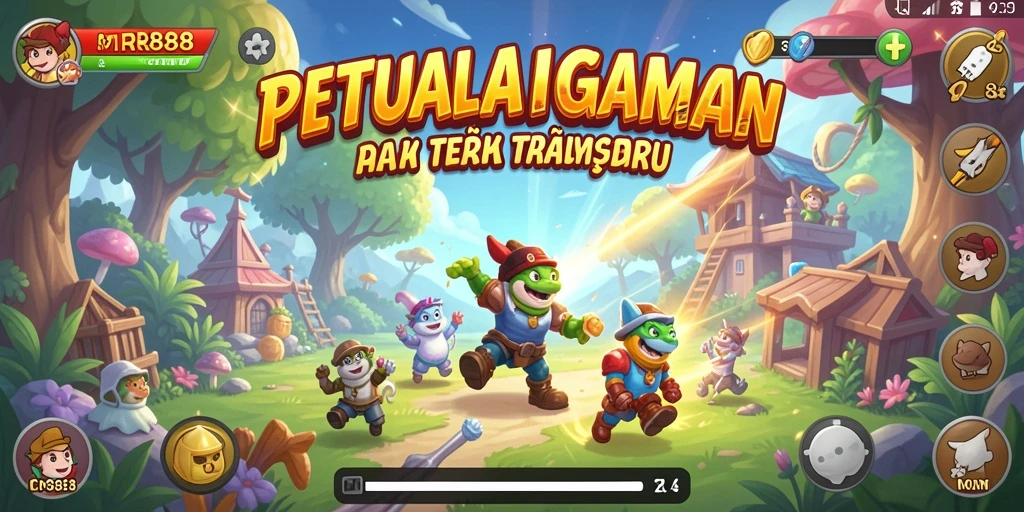 Tangkapan layar utama MR888 menampilkan aksion seru dalam permainan Arcade.