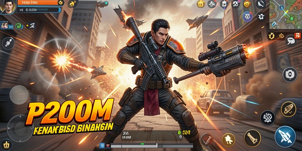 Tampilan gameplay seru dan menegangkan di P200M