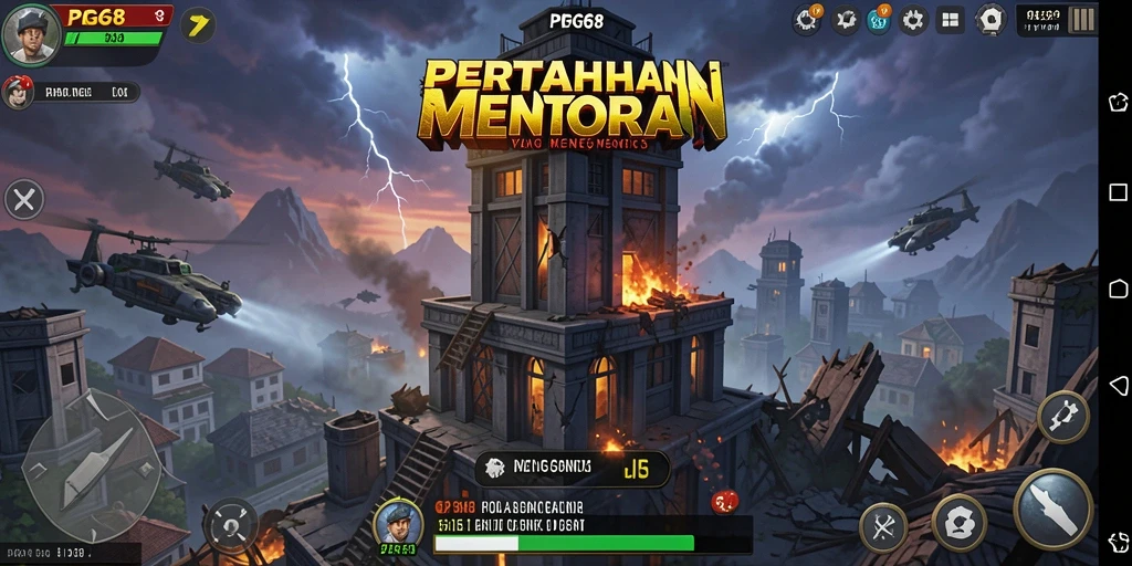Tampilan gameplay PGG68 dalam aksi Tower Defense yang mendebarkan.