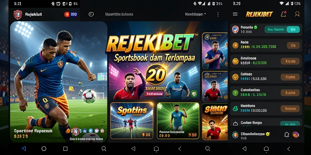 Tampilan screenshot gameplay Sportsbook REJEKIBET yang menarik.