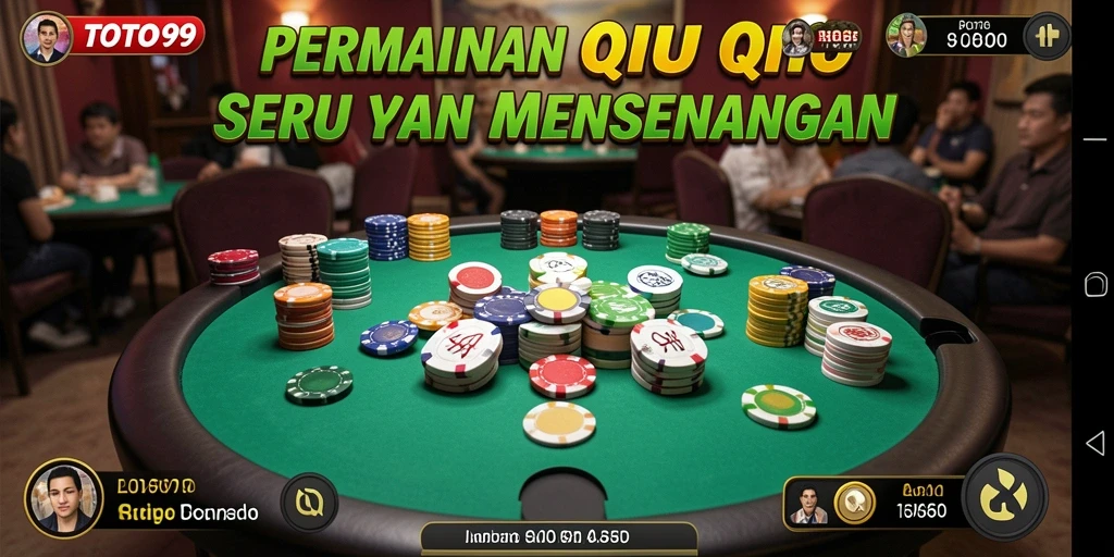 Tampilan permainan QiuQiu yang menarik dan interaktif di TOTO99.