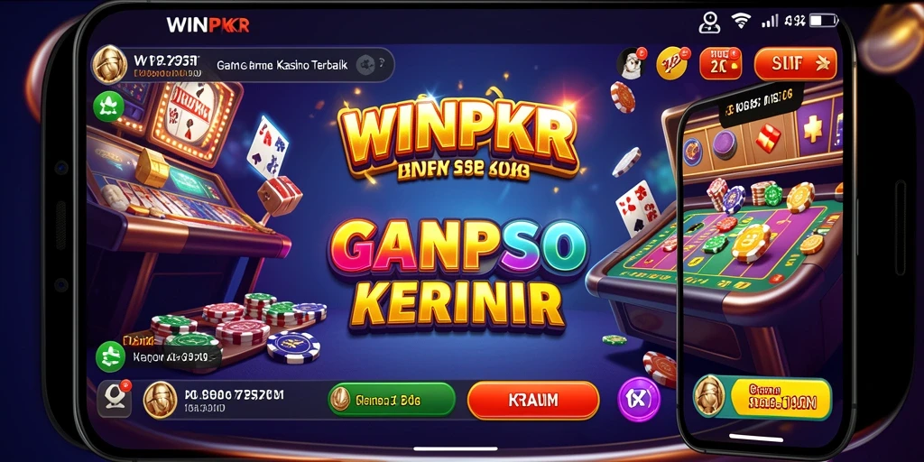 Tampilan gameplay seru dari WINPKR yang menampilkan momen mendebarkan permainan Kasino.